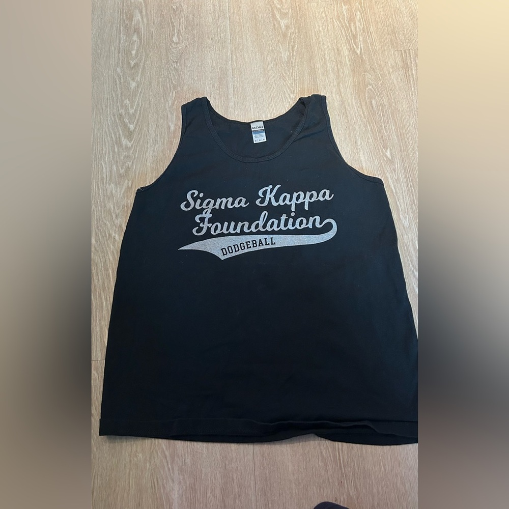 Gildan Black Sigma Kappa Foundation Tank